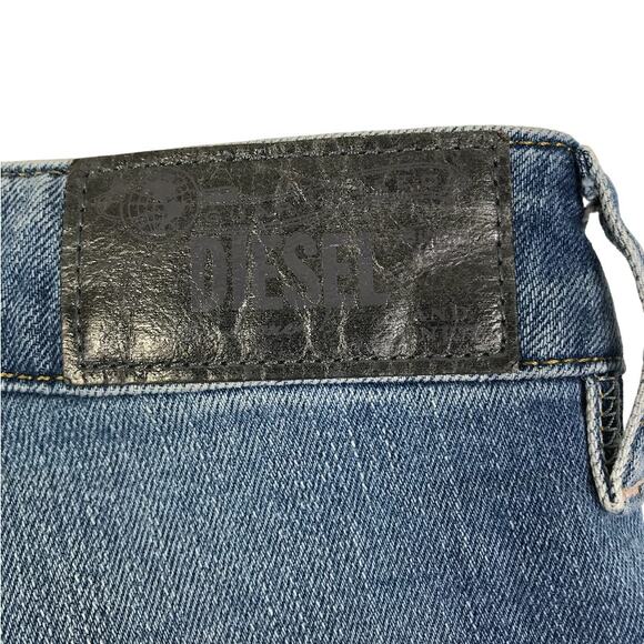 DIESEL Fayza Regular Boyfriend Low Waist Jean Women 27 Blue Stretch Rare Gothcor - Picture 8 of 14